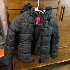 London Fog Charcoal Kids Puffer Coat
